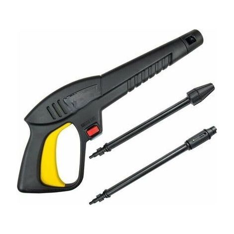 Pistolet à eau haute pression avec lance à jet variable et lance pivotante, compatible avec les nettoyeurs haute pression Lavor. (1/3)