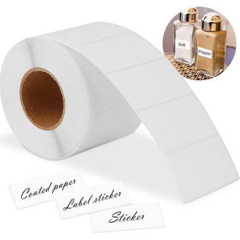1000 etiquetas autoadhesivas en blanco para el hogar,6x3 cm,etiquetas autoadhesivas,etiquetas en blanco,etiquetas para congelador (1/4)