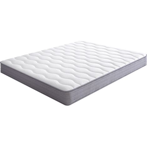Matelas à ressorts, dimensions : 160 × 200 cm, épaisseur : 20 cm, fermeté : H3, avec modules ergonomiques et soutien lombaire matelas en rouleau (1/4)