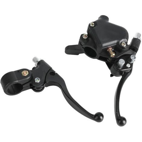 Levier de frein moto, Paire De 22mm Moto Gauche Droite Pouce De Frein Levier De Frein Accélérateur Pour Mini Moto Quad Pit Bike ATV (1/5)