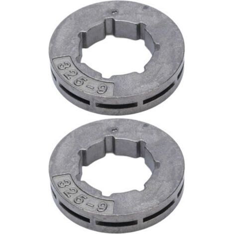 2 Pièces Kit Chaîne 9 Dents pour Tondeuse à Gazon Compatible Husqvarna Jonsered Stihl - (1/5)