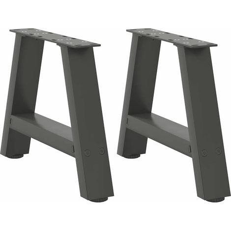 Couchtischbeine A-Form 2 Stk. Anthrazit 30x(30-31) cm Stahl