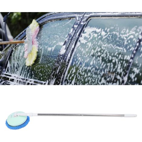 Brosse de Lavage Électrique Rotative pour Voiture avec Manche Telescopique et Poils Doux pour Vitres et Sols (1/5)