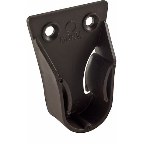 Supporti laterali per tubo tondo Ø 20 mm. in plastica marrone 2 pz.