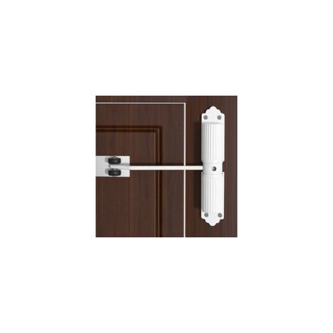 Ferme-portail robuste – Fermeture de porte hydraulique automatique avec ressort de sécurité – Pour portes intérieures et extérieures – Ferme-porte résistant au feu – Comprend une tige de réglage et (1/5)