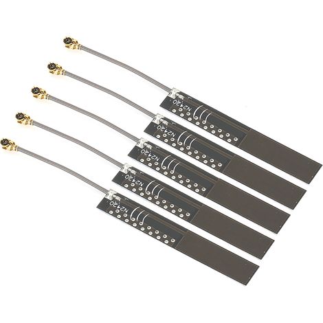 5 antennes 2,4 GHz intégrées pour cartes Wi‑Fi avec interface IPEX1, antenne Wi‑Fi interne sans fil (1/5)
