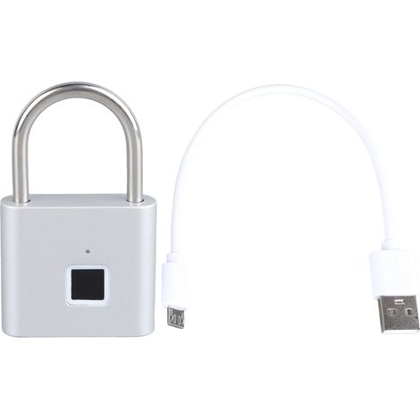 Verrou intelligent à empreinte digitale Tuya Bluetooth, argent, déverrouillage rapide, haute sécurité, étanche, durable pour maison (1/5)
