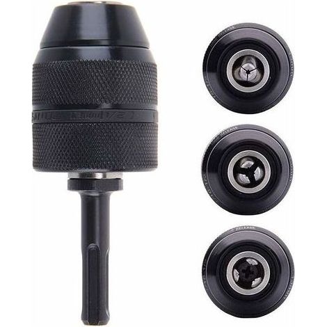 Adaptateur KZQ SDS Plus 2-13 mm Mandrin de perçage auto-serrant à dégagement rapide Mandrin de perçage sans clé professionnel robuste 1/2-20 UNF à dégagement rapide avec adaptateur SDS (1/5)