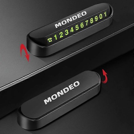 Panneau de stationnement temporaire avec numéro de téléphone pour Ford Mondeo Mk3 Mk4 Mk5 - Accessoires de style automobile - Panneaux de porte intérieurs et pièces