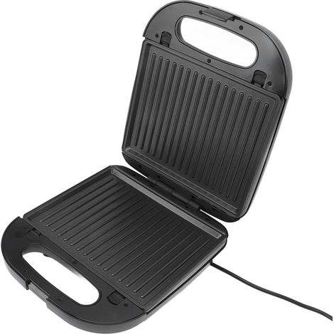 Appareil à sandwichs 1400 W, grill à sandwichs/presse à paninis 2 en 1 avec revêtement antiadhésif, plateau amovible, prise européenne 220 V (1/5)