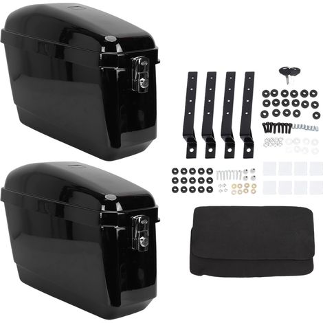 Aramox Alforjas Rígidas para Motocicleta de 45 L, par Maletas (1/5)