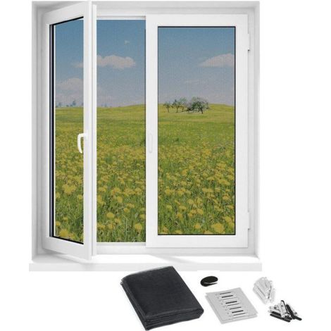 Moustiquaire Magnétique - 150 x 130 cm - Ajustable Sans Perçage - Pour Fenêtre Cadre ≥9 mm - 1 Pièce (1/5)