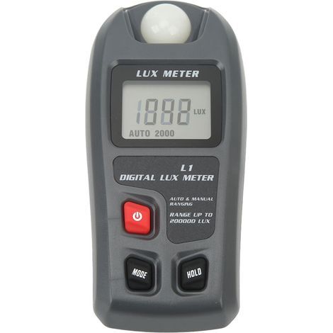 Compteur de lumière numérique, testeur d'éclairement, luxmètre, illuminomètre, arrêt automatique, écran LCD (1/5)