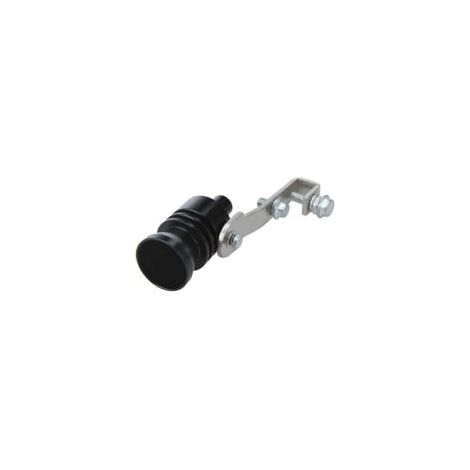 2 Stück Turbopfeife, Turbopfeife Auspuffrohr BOV Blow-off-Simulator Aluminiumventil, Auto Turbo Sound Auspuffpfeife Auspuffrohr Blow-off-Ventil-Simulator (Schwarz + Rot - Crezuo) (1/3)