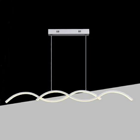 TrAdE Shop Traesio - Lampadario Led A Sospensione Moderno Lampada Twist 26w Cct Luce Variabile 3000k-6500k A43-3c - Bianco (1/4)