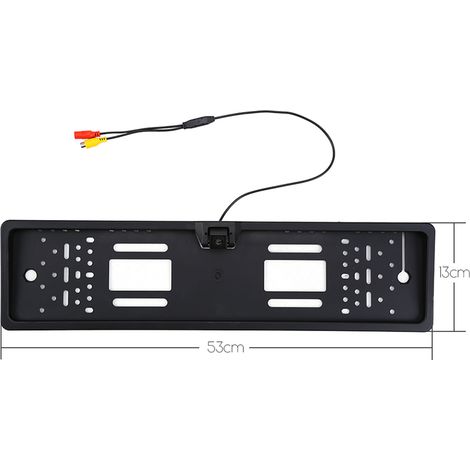 Caméra de recul sans fil pour plaque d’immatriculation, angle 170°, moniteur TFT 4,3 pouces (1/5)