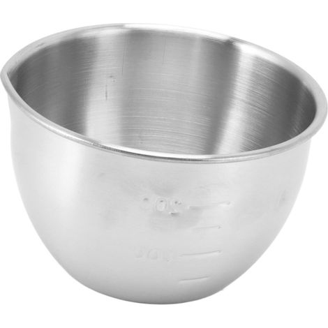 Bol mélangeur en acier inoxydable 304 épais, compatible réfrigérateur et lave-vaisselle, avec graduation, idéal pour les salades, les fruits et la pâtisserie (Type A). (1/5)