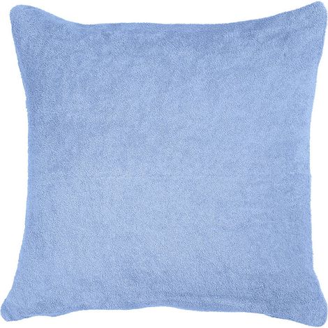 Frottee-Kissenbezug 40x40 hellblau 0,28 mm dick KARO