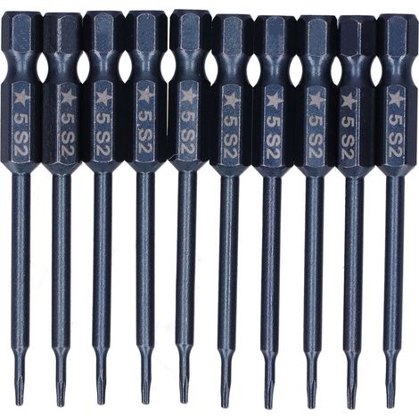 Lot de 10 embouts tournevis magnétiques Pentalobe en acier S2, pour vis électroniques et bricolage (1/5)