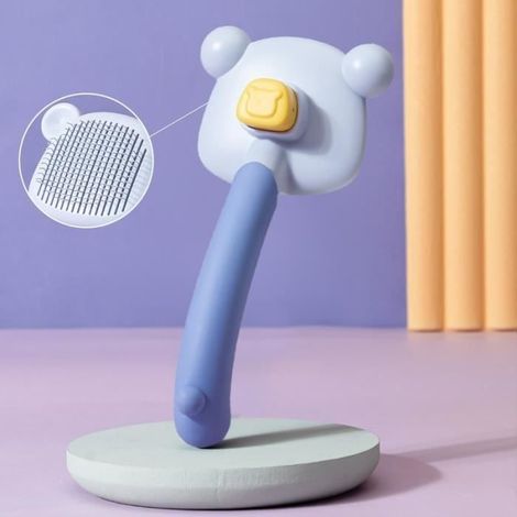 Brosse de toilettage pour animaux de compagnie avec nœuds d'ouverture flottants, peigne de massage remodelé (1/4)