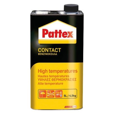 Colle Contact Type Néoprène Haute Température, Colle pour Éléments Cuisine, Proximité Source de Chaleur, Bidon 4,5 Kg