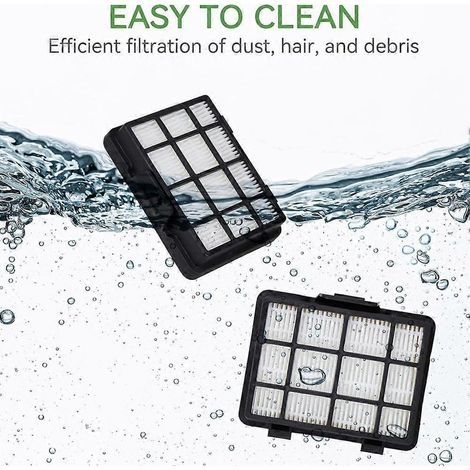 Filtre HEPA pour aspirateur traîneau sans sac EUREKA NEN180 (lot de 4) (1/4)