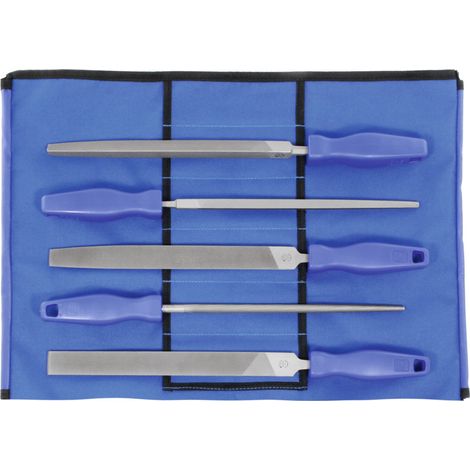 Dick Vielzweck-Feilensatz 5-teilig in Rolltasche Hieb 2, Länge ohne Angel: 300 mm 5 Stk (1/2)