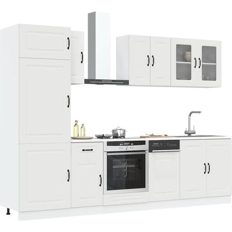Mueble de cocina Kalmar blanco 8 piezas madera contrachapada vidaXL (1/5)