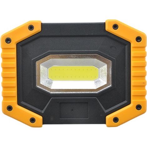Projecteur LED de Chantier de Construction avec Lanterne Portable Projecteur LED USB pour Camping, Chantier de Construction, Garage, Atelier (1 Pack) (1/5)
