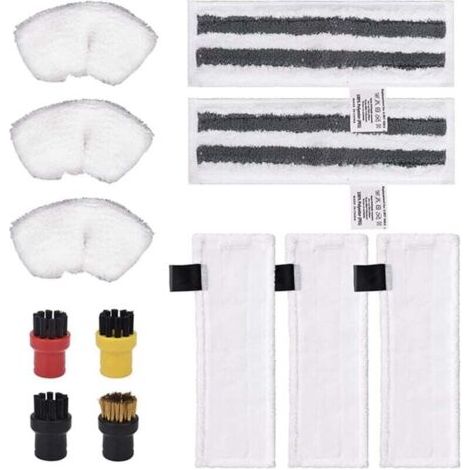 Lot de 12 chiffons en microfibre, accessoires compatibles avec le nettoyeur vapeur Karcher Easyfix SC2 SC3 SC4 SC5