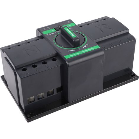 Commutateur de transfert automatique double puissance 4P 125A, Isolation de qualité PC ATS 2 en 1, changement de générateur manuel (1/5)