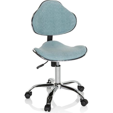 Chaise de Bureau Enfant Tissu Menthe-Vert Chaise de Bureau Enfant Ergonomique, évolutive, 634133 (1/5)