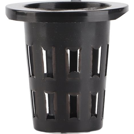 50 Pots de Culture en PP pour Hydroponie - Pots à Mailles Noirs, 44x30x45x25mm (1/5)