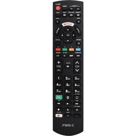 Télécommande RM-1378 pour téléviseurs Panasonic, prise en main confortable. (1/2)