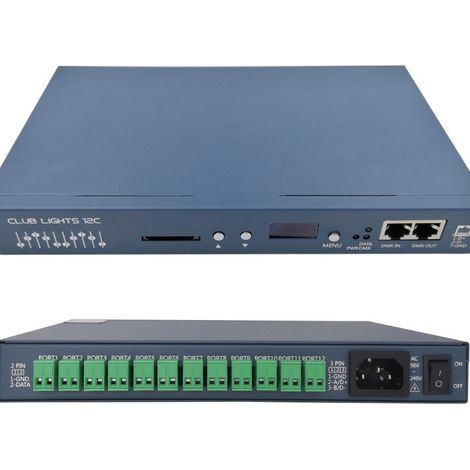 12-channel offline programmable controller with 12C color coding