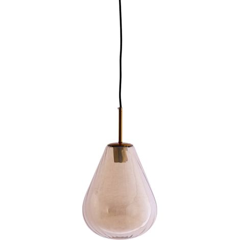 Light & Living - lámpara colgante - Leona - bronce - vidrio - Ø (1/3)