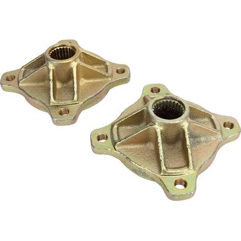 Moyeux de Roue d'essieu Arrière à 4 Broches 25mm Moyeu d'essieu Arrière de Roue Cannelée 24T Haute durabilité pour 125cc 150cc 200cc Go Kart ATV Quad. (1/5)