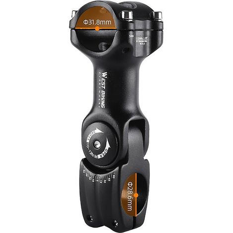 Adjustable Bicycle Handlebar Stem Variable 60 Degree Angle Aluminum Alloy Bike Handlebar Riser Road-31.8- (1/2)