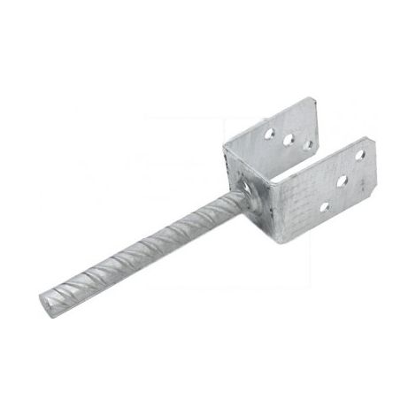 Pfostenhalter zum Einbetonieren in U-Form 91 X 60 - Verzinkt