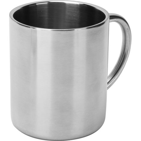 Tasse Isotherme en Acier Inoxydable 304, Finition Miroir Poli, Portable avec Poignée, 300ml (1/5)