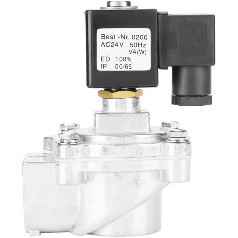 QORVA- Électrovanne à impulsion électromagnétique à angle droit G1" 2 voies DMF-Z-25 DC 24 V (1/5)