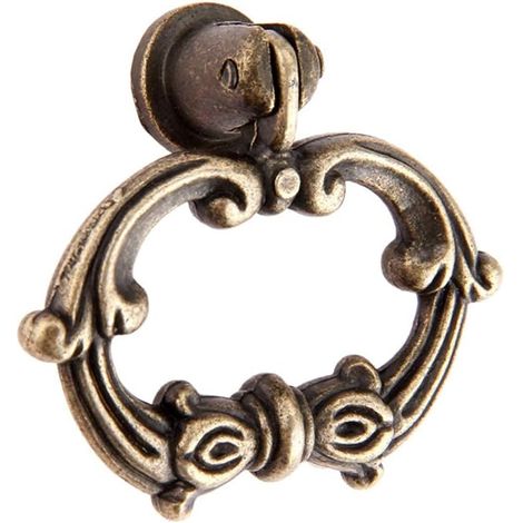 Poignées, boutons et anneaux de tiroir en laiton antique pour (1/5)