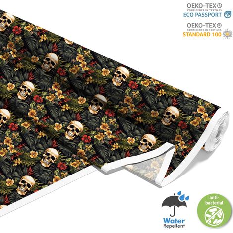 TESSUTI DECORATIVI PER ESTERNI OXFORD - Motivo Teschio I DX4856 (1/5)