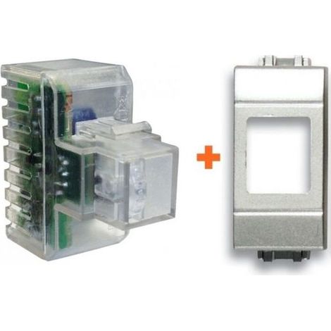 Fanton lampada emergenza compatibile Living Light Tech argento metallizzato - 82882-LT