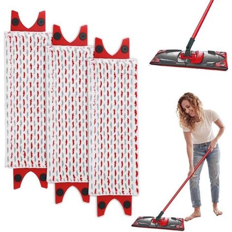 Mikrofaserpads - Geeignet für Vileda EasyWring Ultramax / 1-2 Sprühstöße - 3 Stück (1/5)