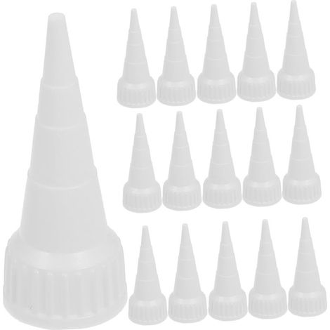 20 Pièces Capuchon De L'embout Applicateur Buses De Mastic Buses De Tube De Mastic Applicateur De Buse De Calfeutrage Capuchons De Calfeutrage Buses De Scellement Blanche Plastique (1/5)