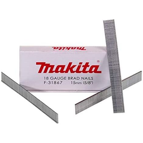 Makita stauch de uñas 15 mm para batería de clavadora dbn500, 1 pieza, F de 31867
