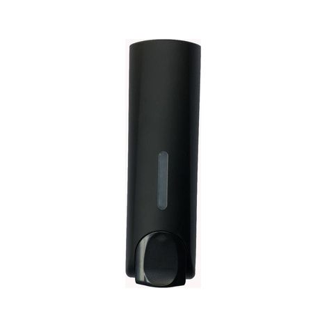 Sollbry Dispensador de jabón de pared negro mate para gel de ducha, champú y acondicionador (21,5 x 7,5 x 6,2 cm)