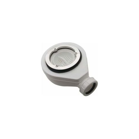 Trimec – Bonde de douche Ø90 sans capot – Siphon grand débit 45 L/min – Polypropylène pour receveurs extra plats – Compatible SoliCast