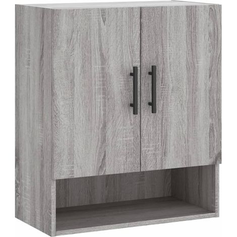 Maison Exclusive - Armadietto a Muro Grigio Sonoma 60x31x70cm in Legno Multistrato